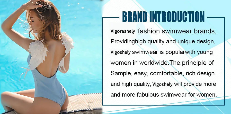 Vigoashely 2026 Sexy Blue Patchwork Tankini High Waist Push UP Swimsuit Women Swimwear Biquinis Lady Strapped Beach Bathing Suit