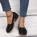 Women's Summer Flat Round Toe Sandals 2023 New Retro Button Sandals Comfy Mary Jane Comfortable Shoes for Women Plus Size 43