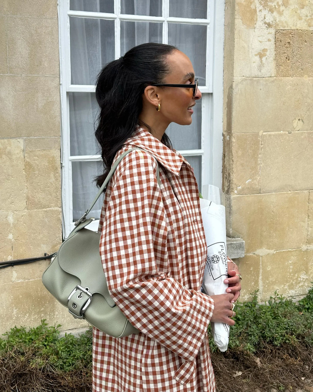 Women Red Plaid Long Trench Coat Casual Lapel Single Breasted Full Sleeve Windbreaker Jacket 2025 Autumn New Lady Streetwear