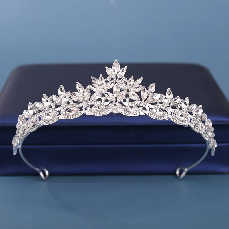 Bride's Headdress Hair Crown women's Wedding Hair Ornament Silver bride's Headdress Gold Headdress women's Gift