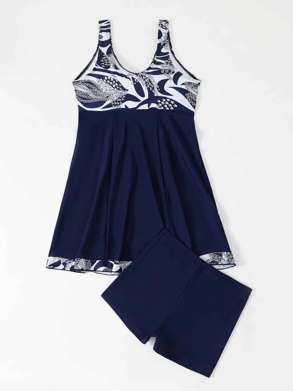 Vigoashely 2026 Sexy Blue Patchwork Tankini High Waist Push UP Swimsuit Women Swimwear Biquinis Lady Strapped Beach Bathing Suit