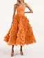 Customized Prom Dress Strapless 3D Flower Lace Up Formal Occasion Evening Gowns Ball فساتين حفلات التخرج 행사드레스 Vestido Robe De S