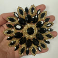 1PCS rhinestone round crystal jewelry wedding appliques for dresses