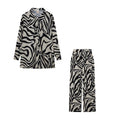 2026 Cross border Hot Edition Street Trendy Print Trouser Set Long Sleeve Full Screen Print Off Shoulder Shirt Set