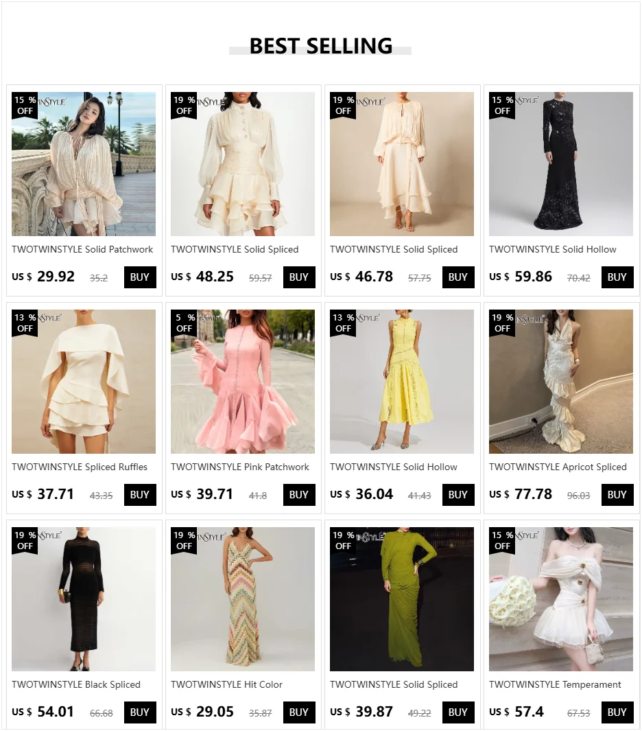 TWOTWINSTYLE Solid Spliced Shawl Chic Dress Female Turtleneck Sleeveless Slimming Elegant Streetwear Women's Dresses Fashion New