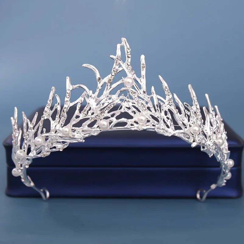 Bride's Headdress Hair Crown women's Wedding Hair Ornament Silver bride's Headdress Gold Headdress women's Gift
