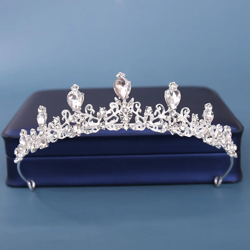 Bride's Headdress Hair Crown women's Wedding Hair Ornament Silver bride's Headdress Gold Headdress women's Gift